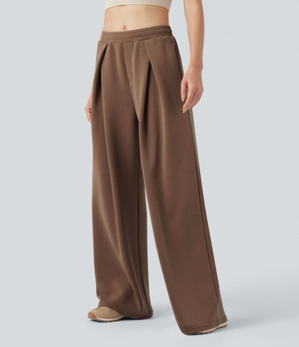 Halara  Mid Rise Drawstring Crossover Casual Baggy Pants with Pockets NWOT XS